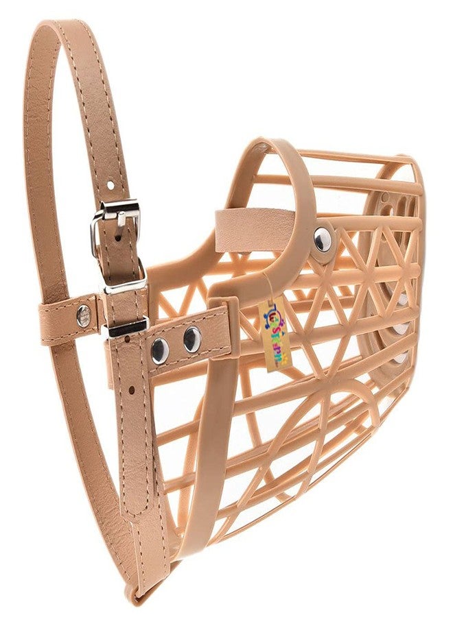 Western Era Adjustable Muzzle, Mouth Cover for Dog/Puppy (Beige) (Large) - Image 3